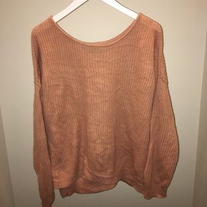 Oversized mauve sweater